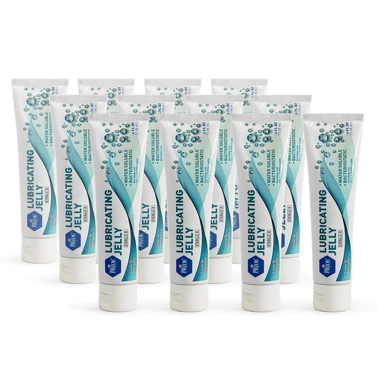 MedPride Lubricating Jelly 4fl Oz Tube - 12 Box / Case of 6 (72 count)