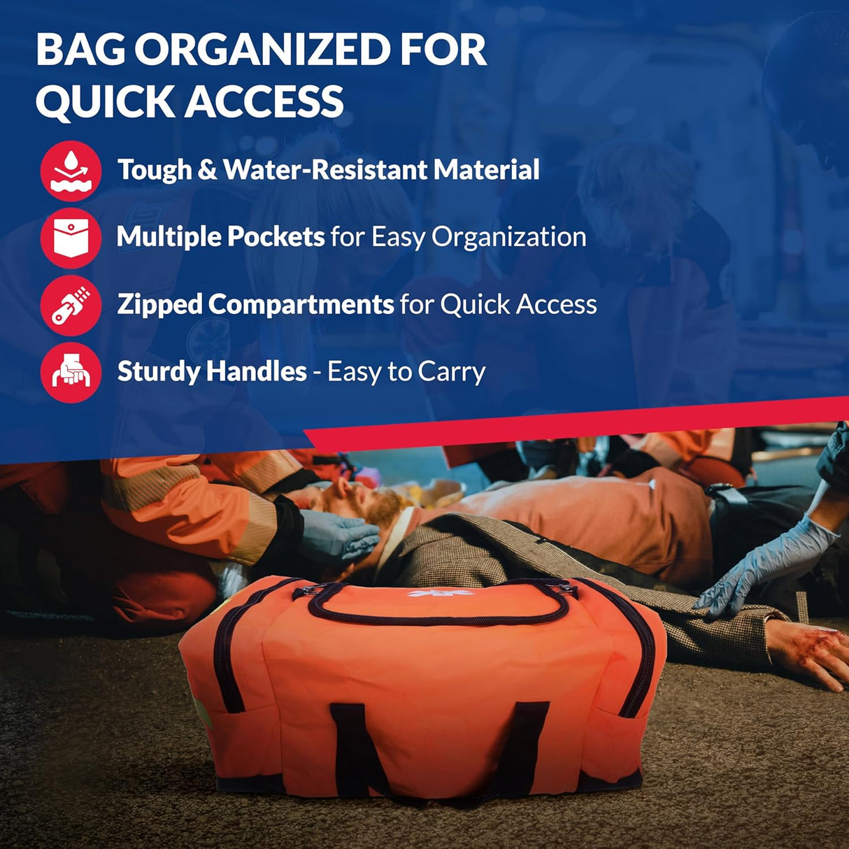 Fully Stocked First Responder Trauma Kit