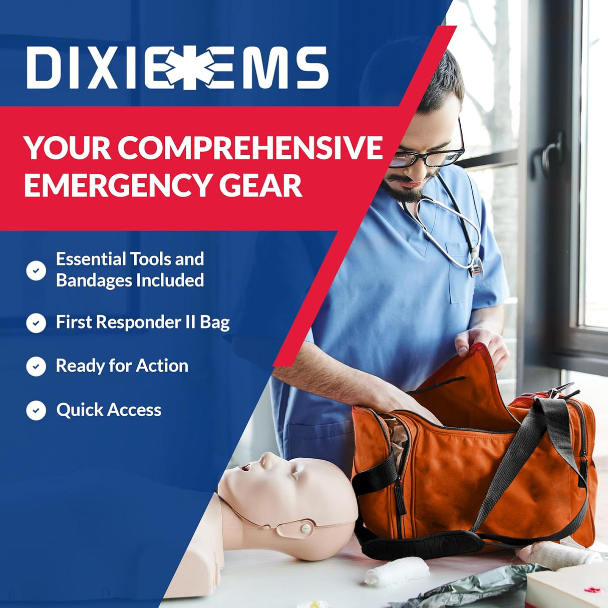 Fully Stocked First Responder Trauma Kit