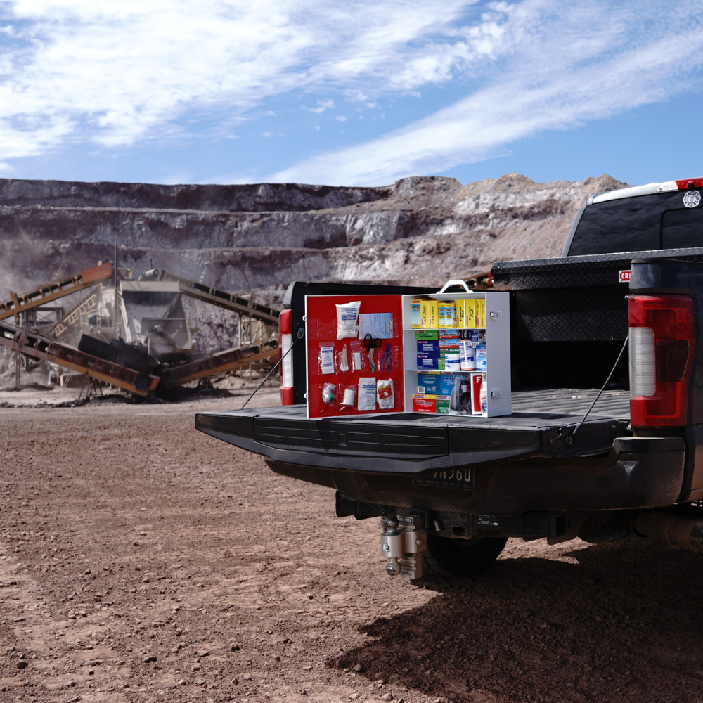 3 Shelf Metal First Aid Cabinet - 2015