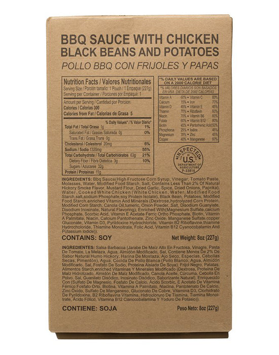 Case of 12 Single Complete MRE Meals – Standard Variety with Heaters