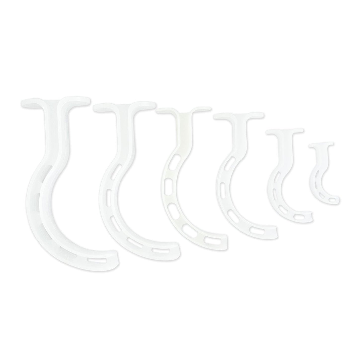 LINE2design Berman Oral Airway Kit Clear Polyethylene Plastic Material - 6 Pack