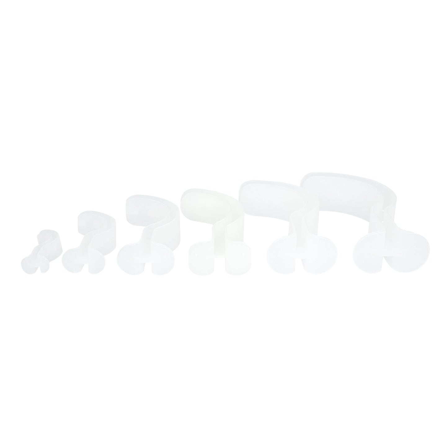 LINE2design Berman Oral Airway Kit Clear Polyethylene Plastic Material - 6 Pack