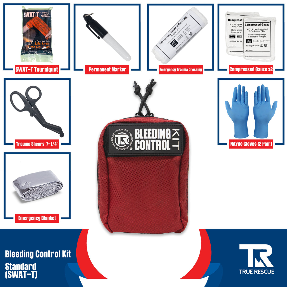 Bleeding Control Kit x2 With Wall Mount