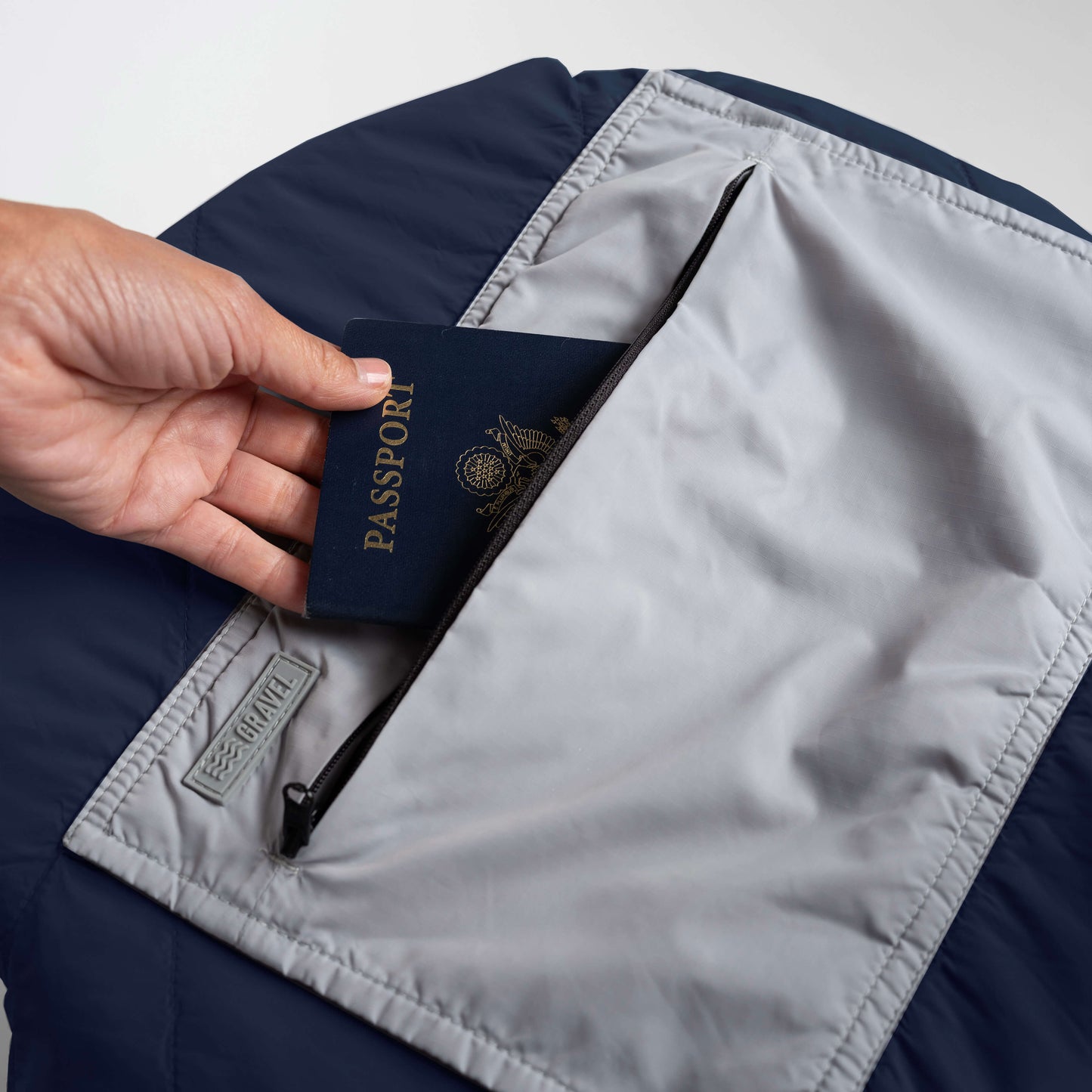 Layover™ XL Travel Blanket - Packable & Puffy | Blue