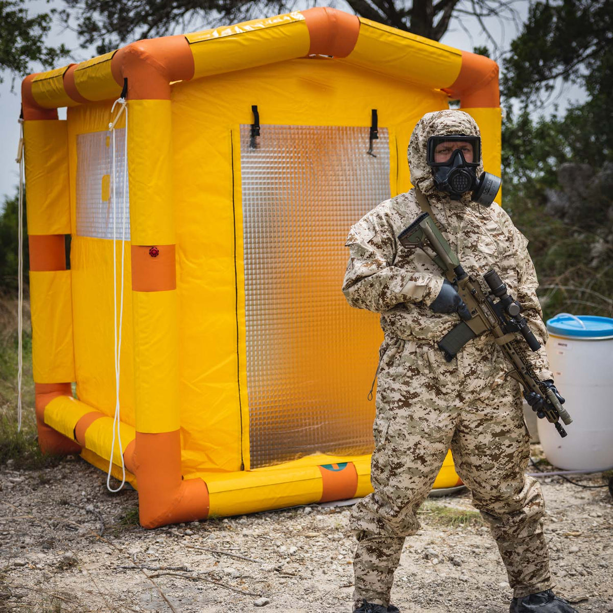 MIRA Safety DS-1 Portable Decontamination Shower: Rapid On-Site CBRN Decontamination
