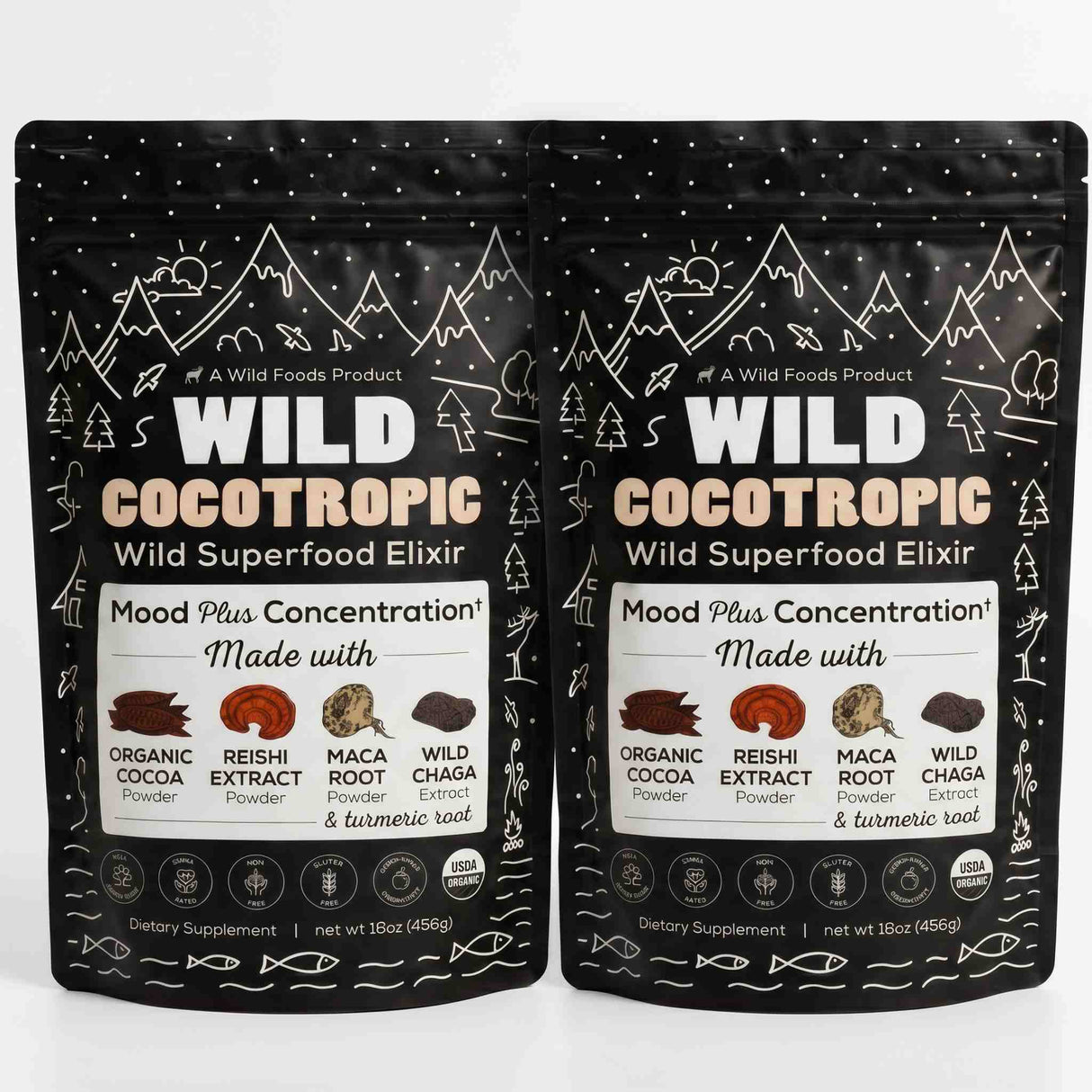 CocoTropic, 32 servings – Organic Mushroom Mix for Energy & Focus