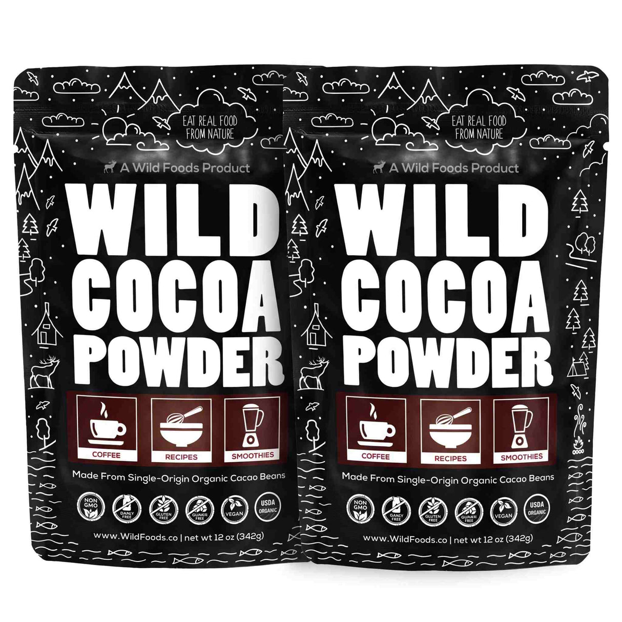 Cocoa Powder, 57 servings - Single-Origin Antioxidant