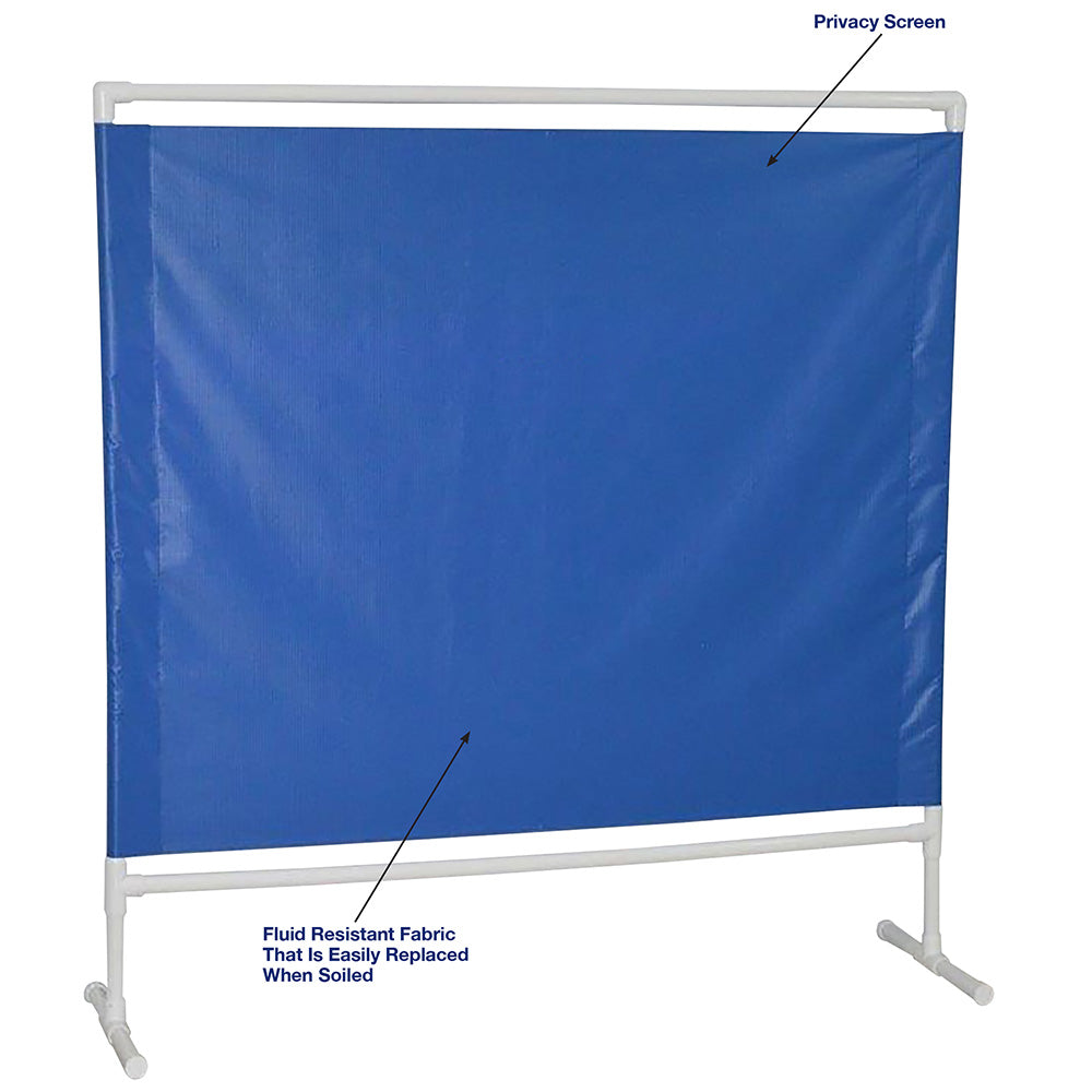 MJM International 7001 Portable privacy screen single screen, 65" W x 70" H