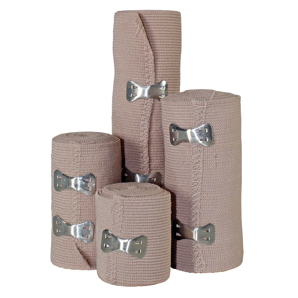 MedPride Non-Sterile Elastic Bandage with Clips - 6" - 10/Box, Case 5 (50 Count)