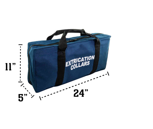 LINE2design EMS Medical Cervical Extrication Collars Bag with Zippered Pockets - Navy Blue