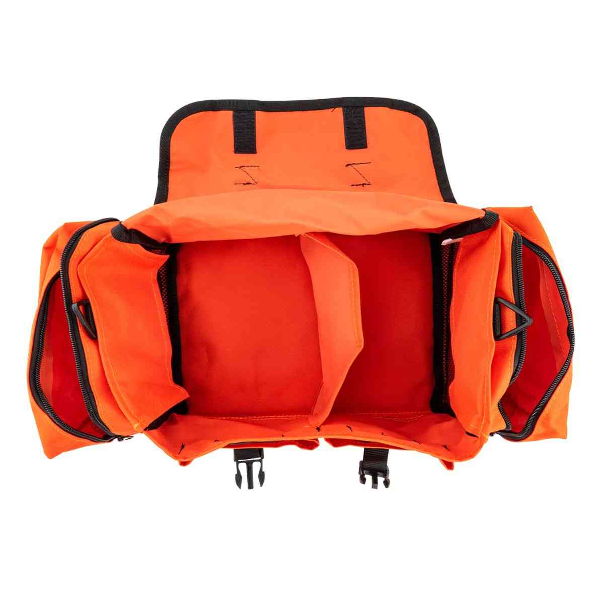 LINE2design First Aid Responder Emergency Star of Life Logo Medical EMS Bag with Zippered Pockets & Shoulder Straps