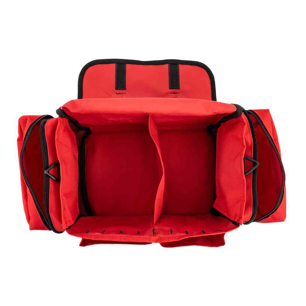 LINE2design First Aid Responder Emergency Star of Life Logo Medical EMS Bag with Zippered Pockets & Shoulder Straps