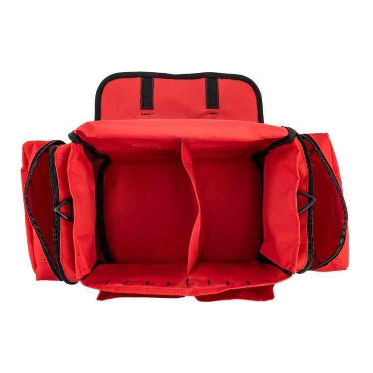 LINE2design Emergency First Aid Responder Kit Medical EMS Economic Fully Stocked Bag For All Emergencies - Red