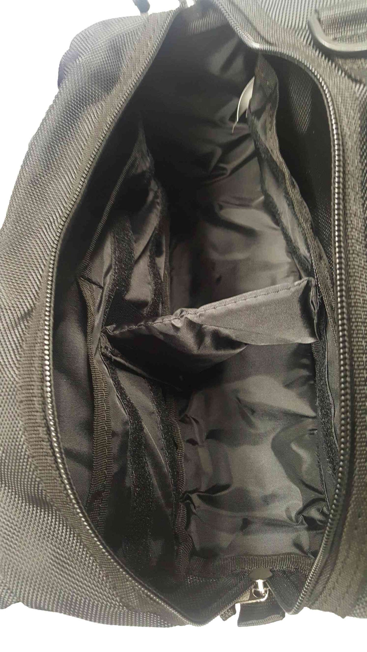 LINE2design Deluxe First Aid Nylon Star of Life Logo Fanny Pack EMT Paramedic Bag With Internal Pockets - Black