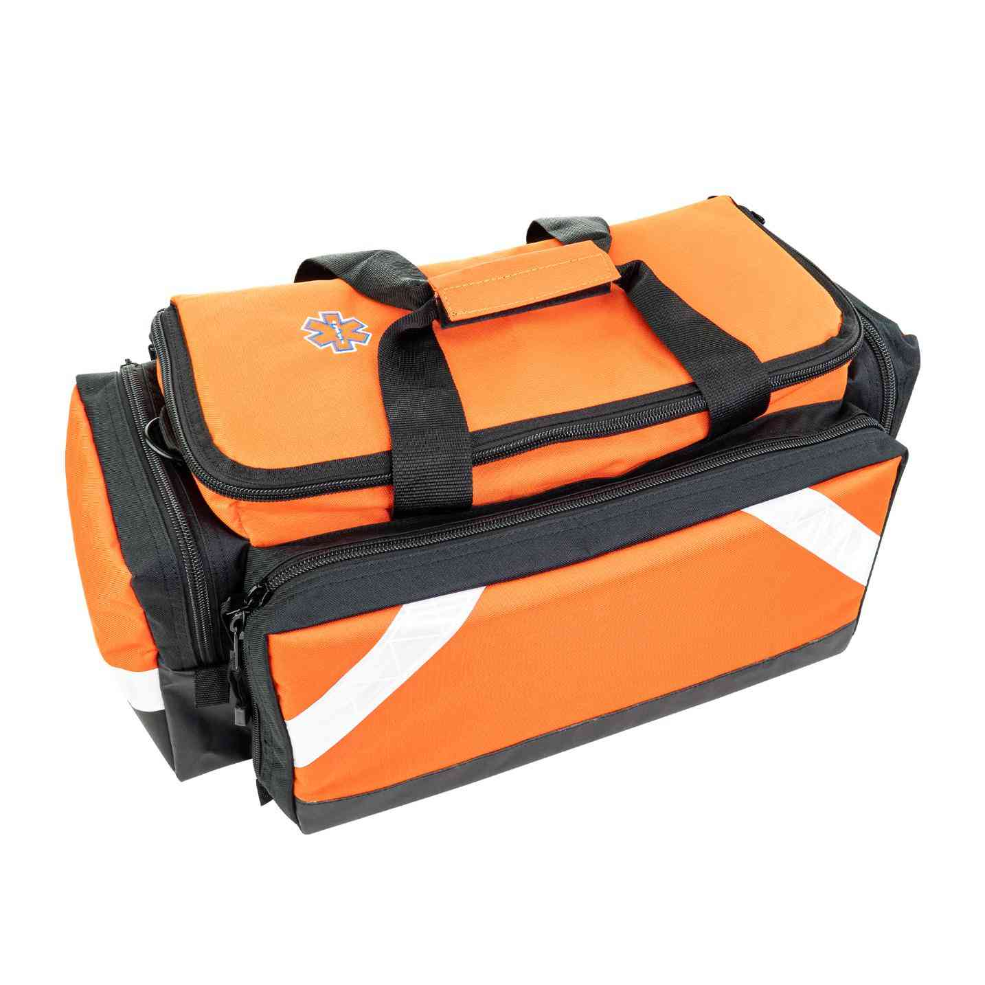 LINE2design First Aid Deluxe EMS Elite Medical Trauma Bag EMT Paramedic with Shoulder Straps & Reflective Trim