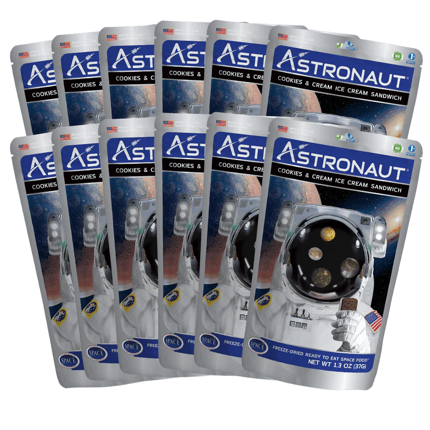 Astronaut Cookies & Cream Ice Cream Sandwich, Freeze Dried
