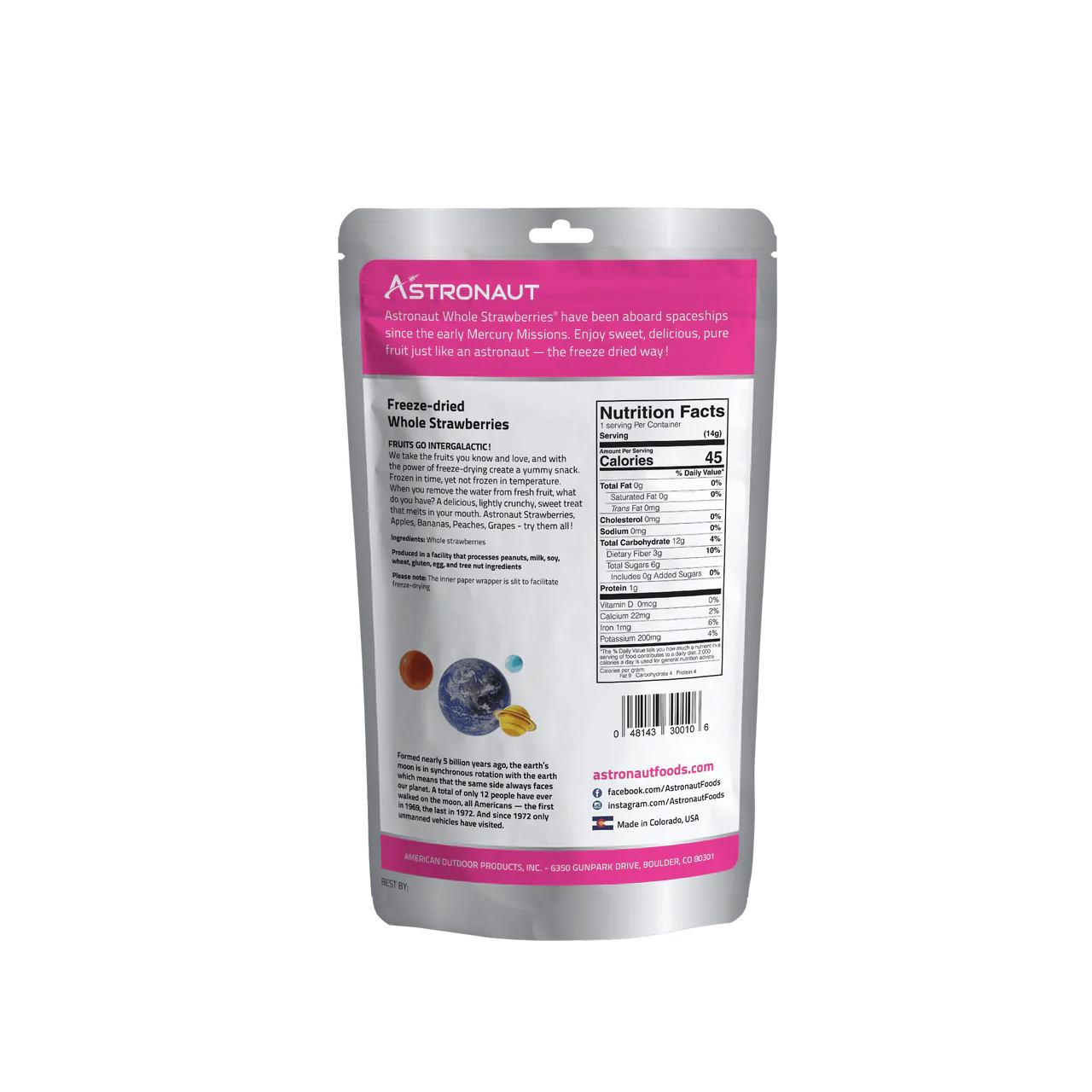 Astronaut Freeze Dried Fruit, Strawberries