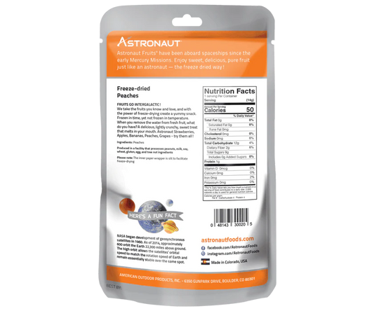 Astronaut Freeze Dried Fruit, Peaches