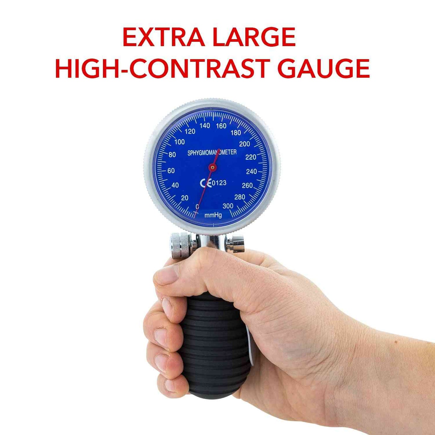 Blood Pressure Multi-Cuff Kit 5 with Extra Large High Contrast Gauge & Stethoscope