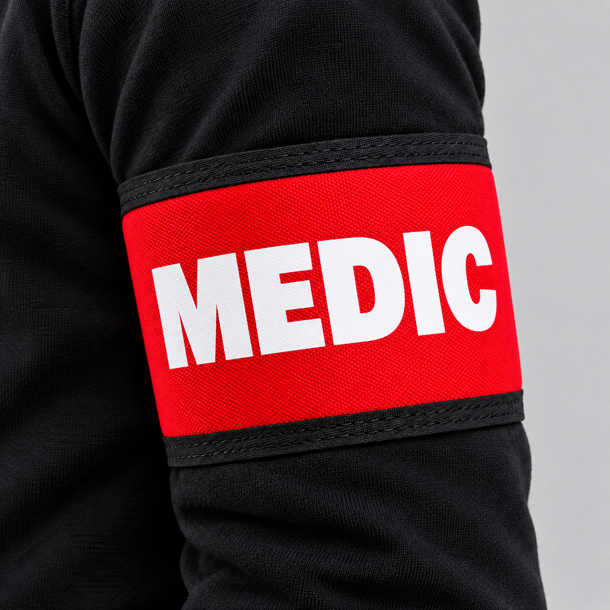 Red Medic Armband with reflective