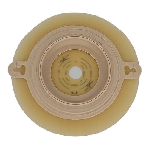 Safe N Simple 2-Piece Round Convex Wafer Standard Wear White Flange Cut to Fit (40 Count)