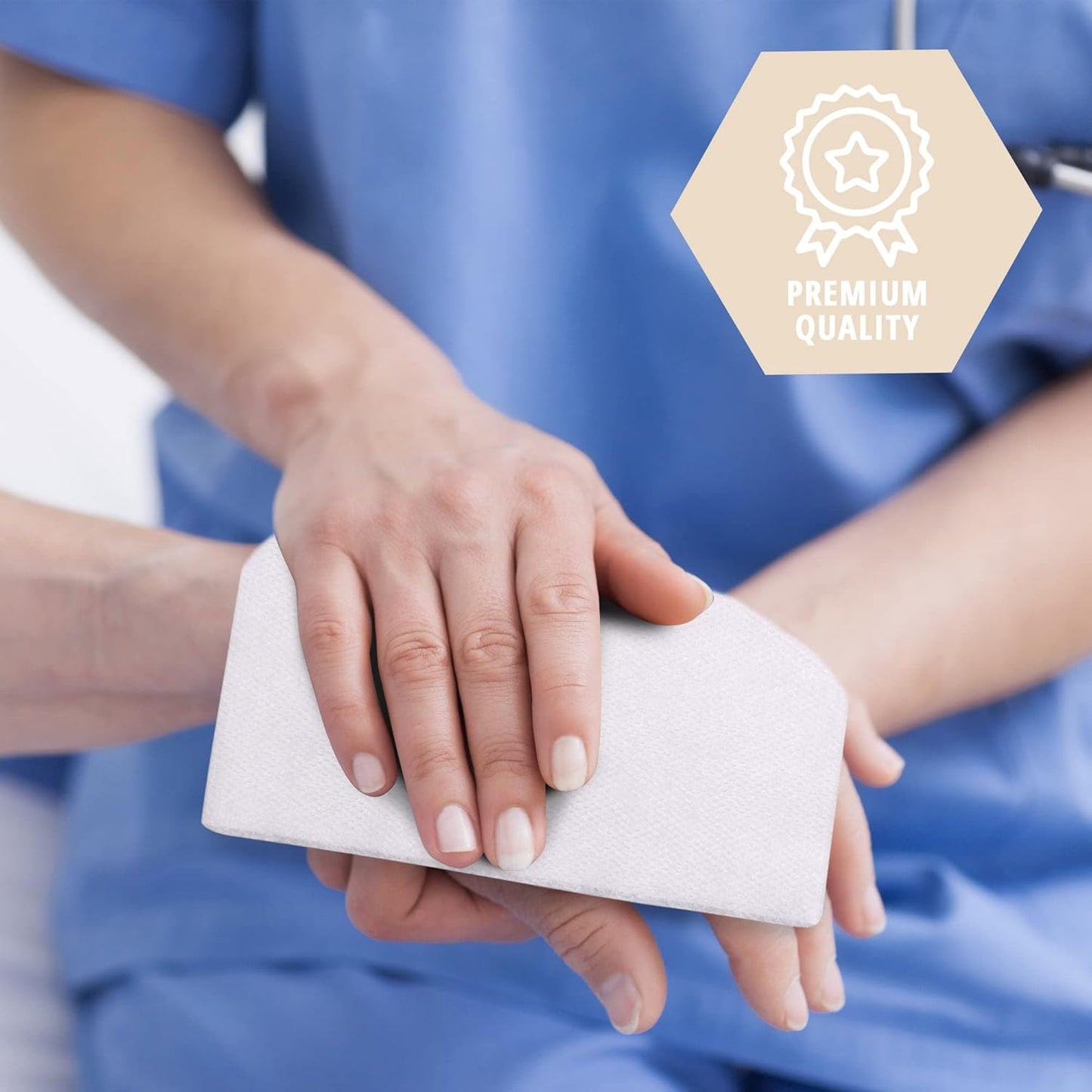 MedPride Platinum Personal Care Towels, White - 11" x 12.5" - 90/pack, Case of 12 (1080 Count)