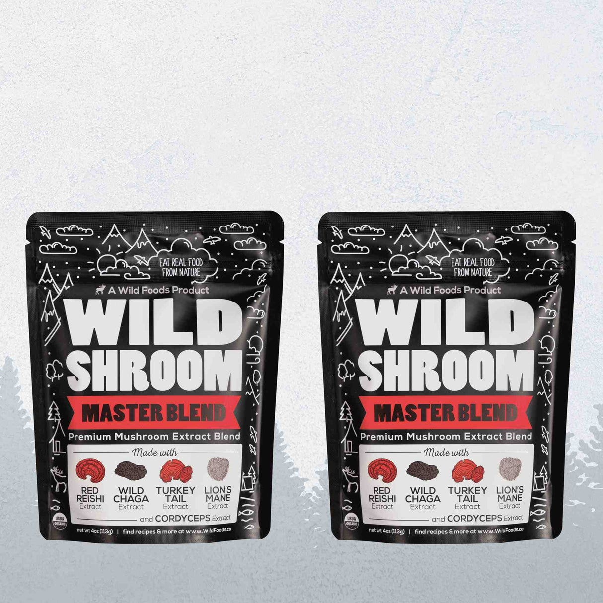 Master Mushrooms Blend, 110 servings – Immune Boosting Adaptogenic Mushrooms