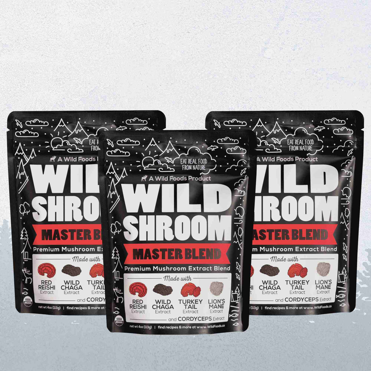 Master Mushrooms Blend, 110 servings – Immune Boosting Adaptogenic Mushrooms