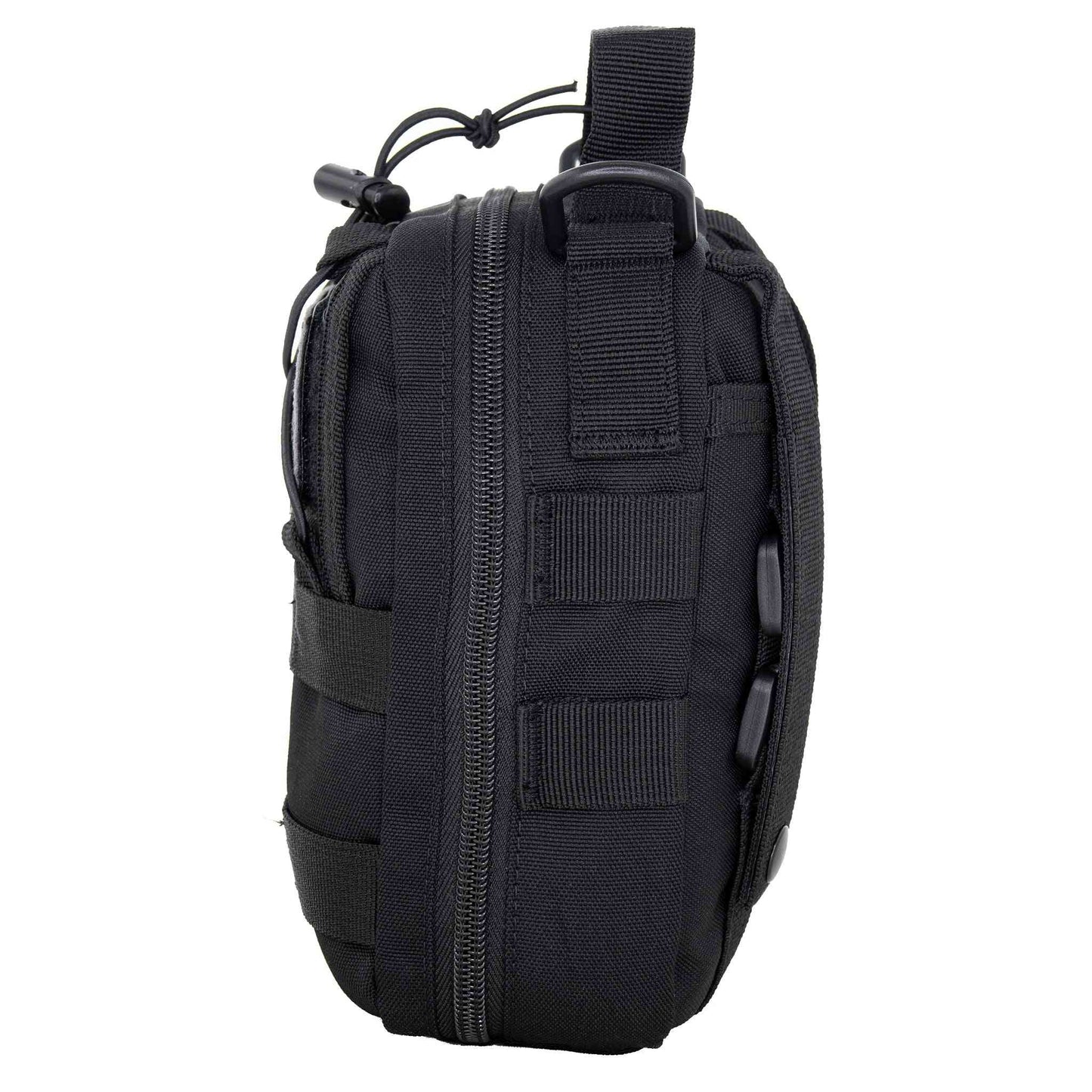 LINE2design MOLLE Pouch, Emergency Medical, Trauma Bag, Gunshot Bag for First Aid (IFAK), Utility Pouch, includes USA Patch - Black
