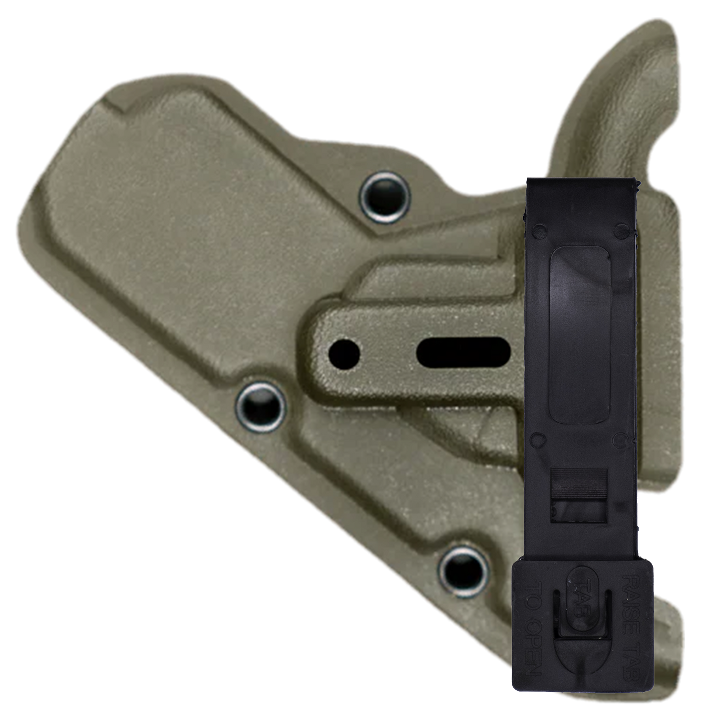 Olive Drab MINI Compact EMT and First Responders Rescue Shears Kydex Holder | ONE SHEAR®