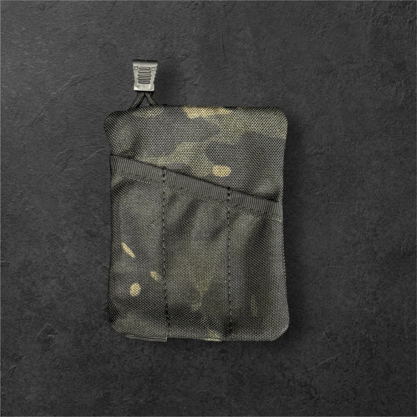 Black Multi-Cam Tact-Pouch with OS PVC Patch