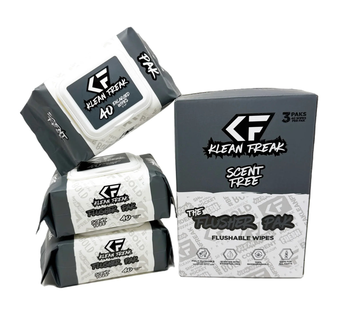 The Flusher 40 Pak – 3 Pak Box