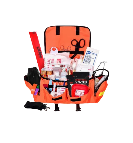 Deluxe EMT Trauma Kit - Fully Stocked First Responder Bag