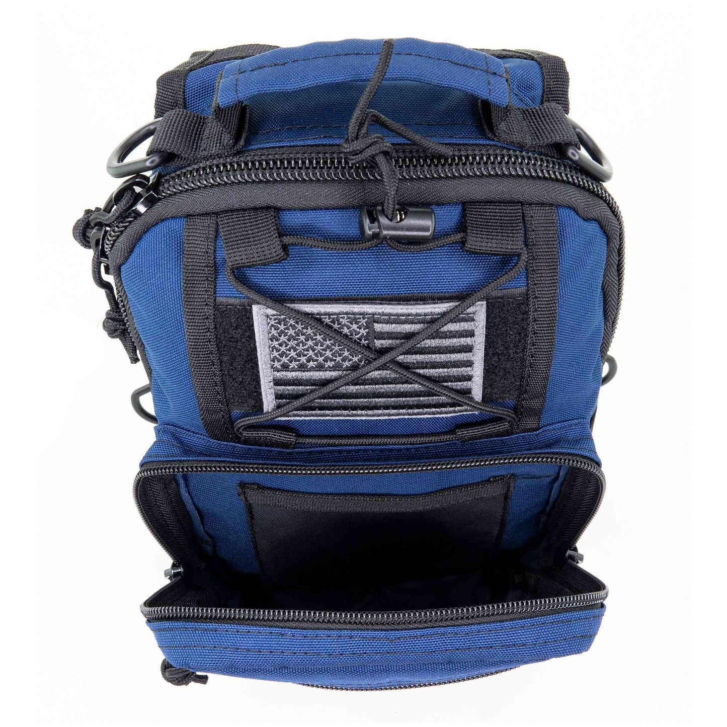 LINE2design Sling Backpack, Bleeding Control Sling Bag, Over The Shoulder Sling Backpack, MOLLE Bag for First Aid Day Pack - Navy