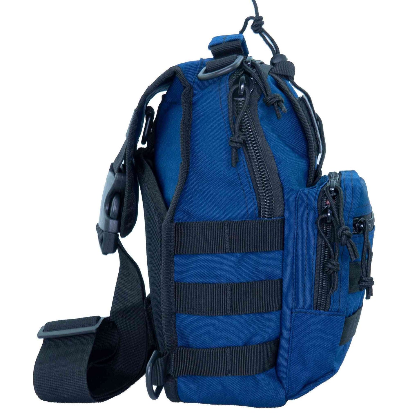 LINE2design Sling Backpack, Bleeding Control Sling Bag, Over The Shoulder Sling Backpack, MOLLE Bag for First Aid Day Pack - Navy
