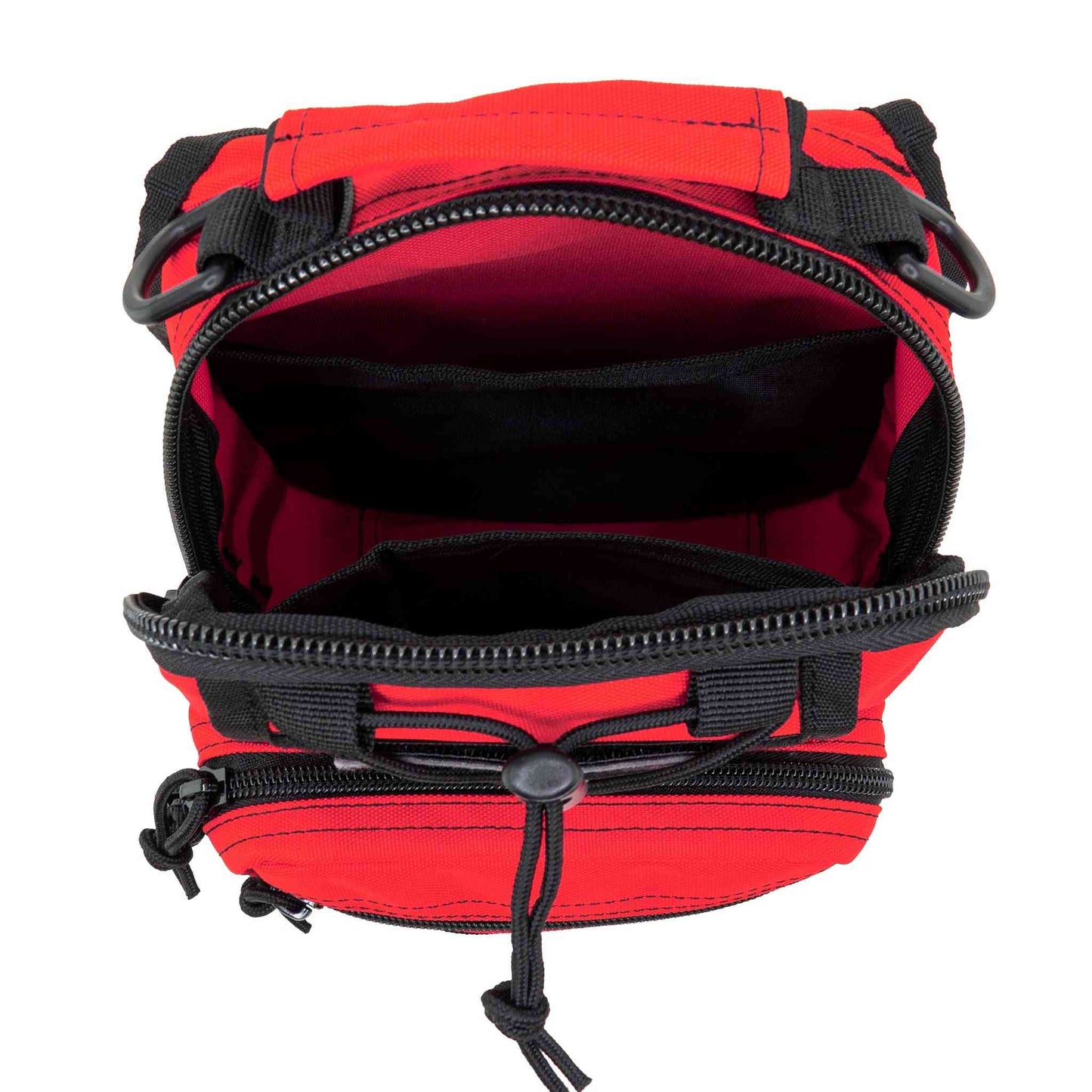 LINE2design Sling Backpack, Bleeding Control Sling Bag, Over The Shoulder Sling Backpack, MOLLE Bag for First Aid Day Pack - Red