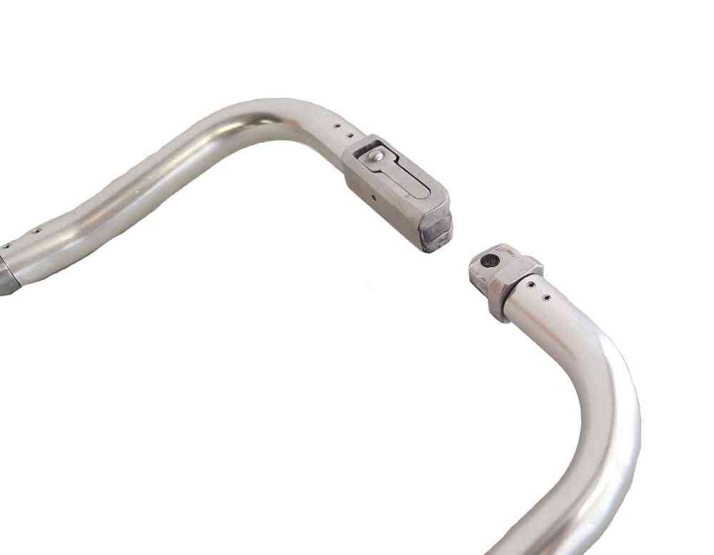 LINE2design Emergency Medical Scoop Stretcher, Adjustable Length with Two Black Safety Straps