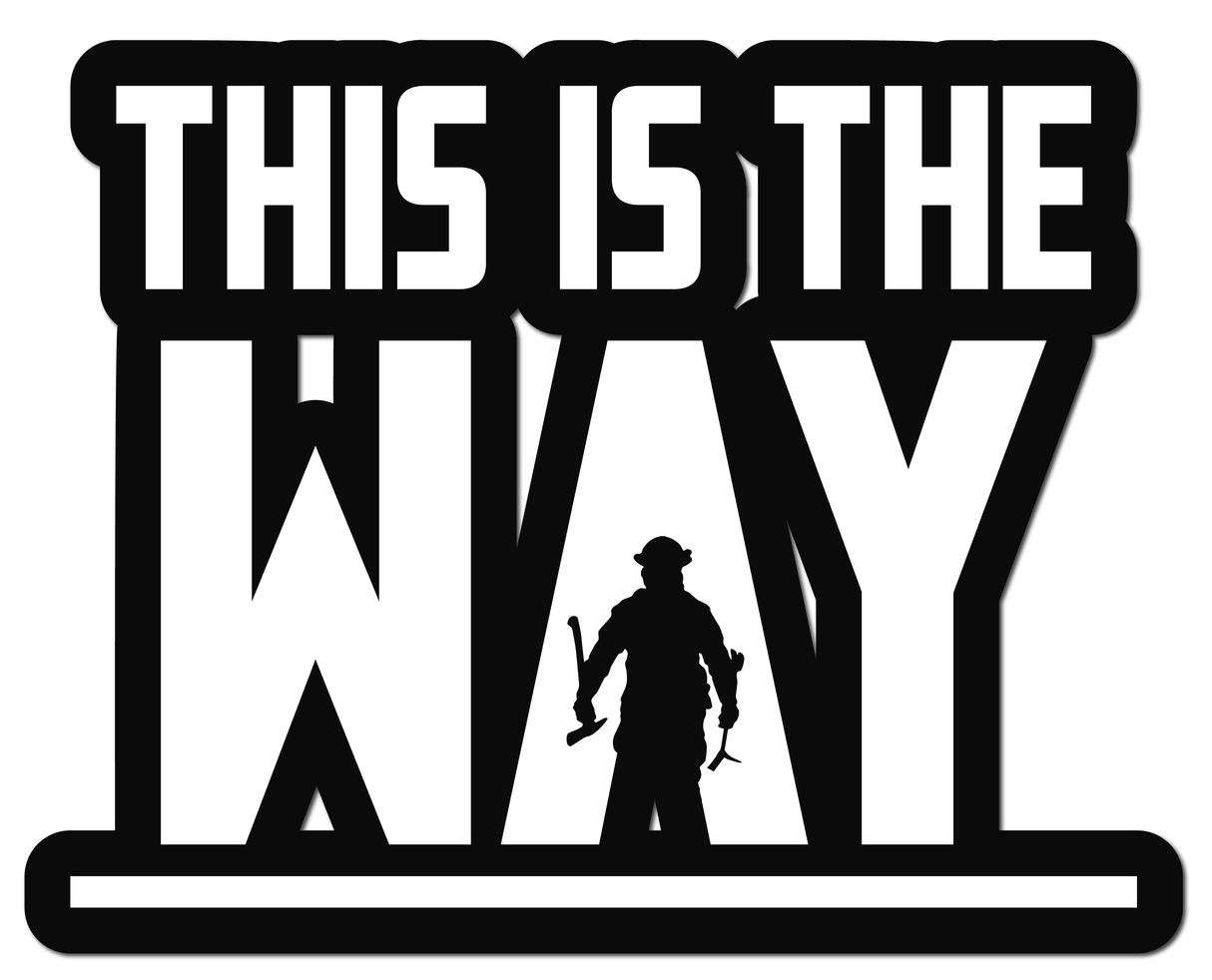 THIS IS THE WAY FIREFIGHTER HELMET DECAL