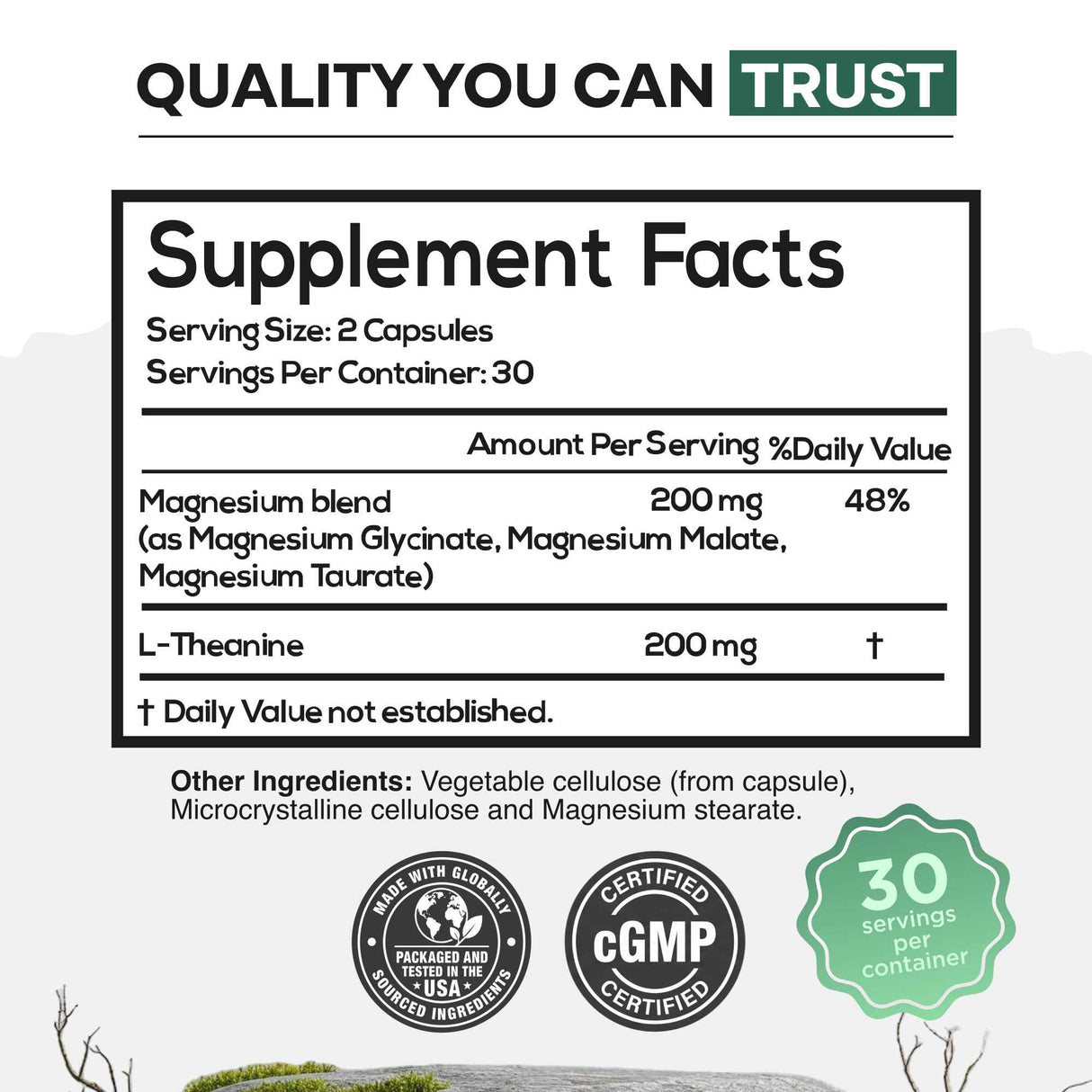Wild Tri-Mag – Triple Magnesium Complex for Sleep w/L Theanine