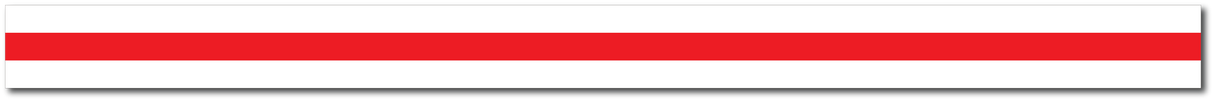 WHITE AND RED TRIPLE STRIPE REFLECTIVE HELMET TRIM