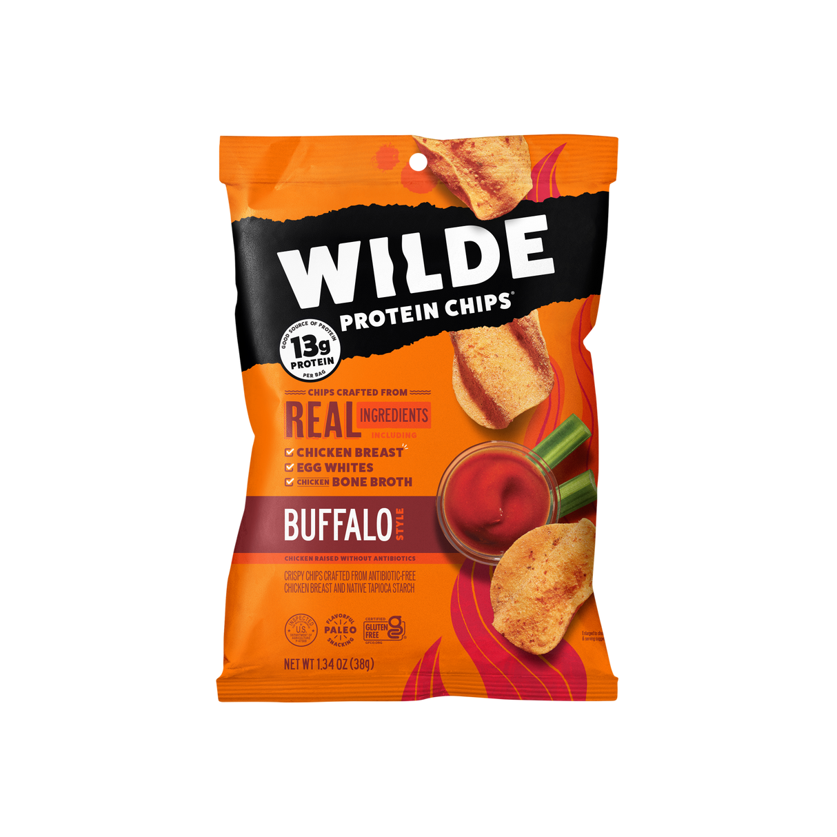 Wilde Buffalo Chicken Protein Chips