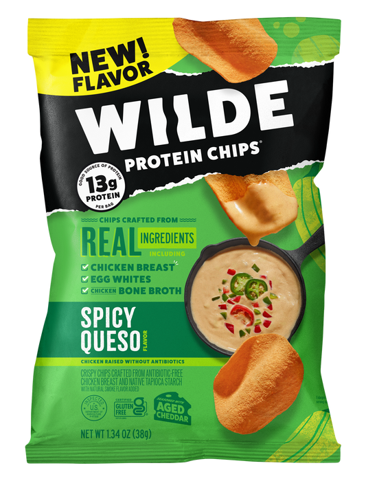 Wilde Spicy Queso Protein Chips