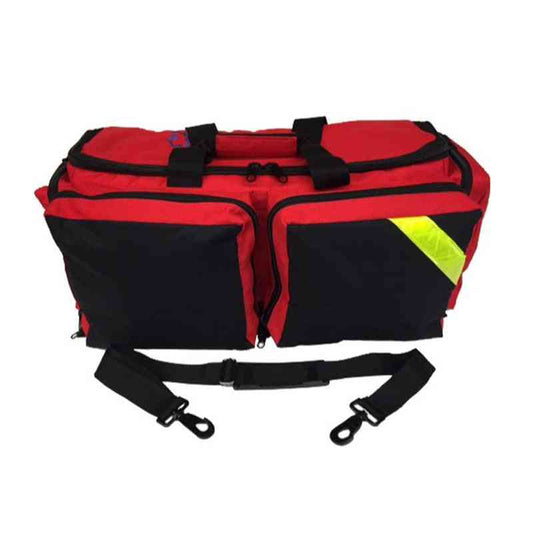 First Aid Deluxe Medical Oxygen Bag - Fully Padded with Shoulder Straps and Yellow Trim