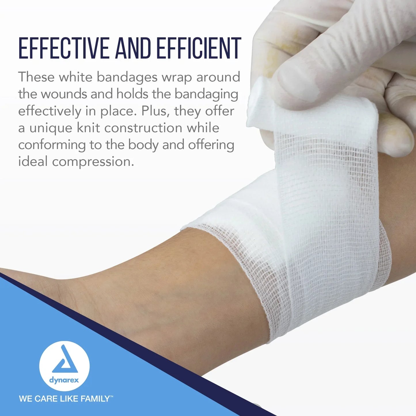 Dynarex Stretch Gauze Bandage Roll - Sterile, 12ea/bx, 8bxs/cs (96 Count)