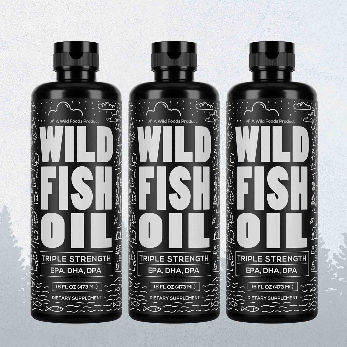 Fish Oil Liquid, 94 servings - Omega-3 DHA, EPA, DPA