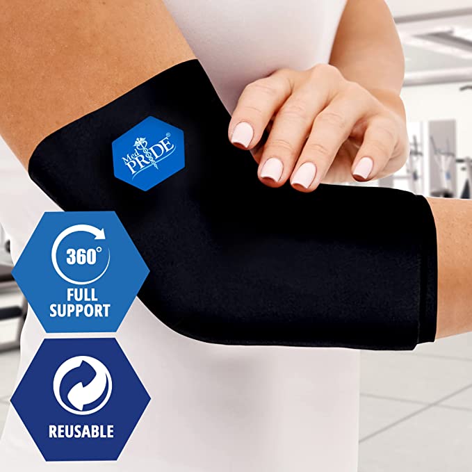 MedPride Hot & Cold Gel Compression Sleeve - One Size - 10.82" x 5.3" - 12 bxs/cs.