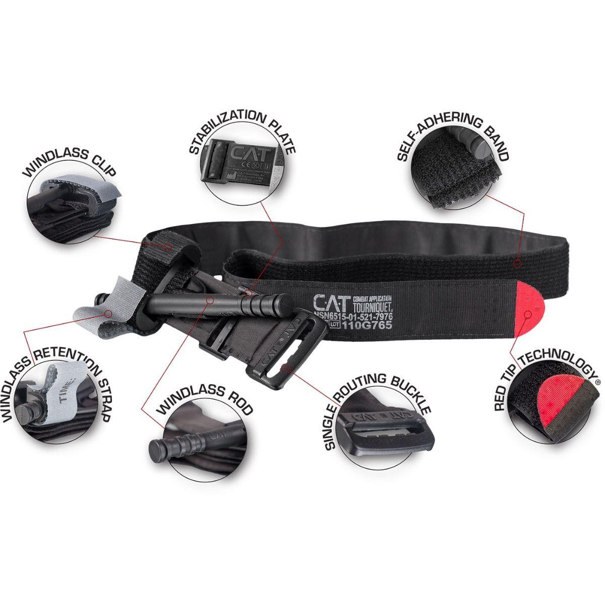 NAR COMBAT APPLICATION TOURNIQUET (C-A-T) GEN7 - TACTICAL BLACK