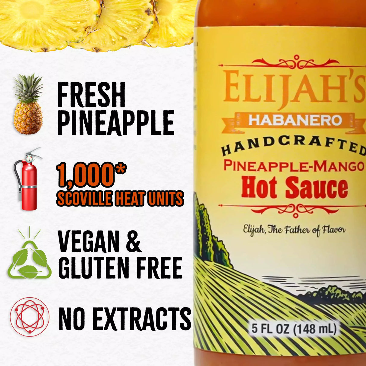 Pineapple-Mango Habanero Hot Sauce