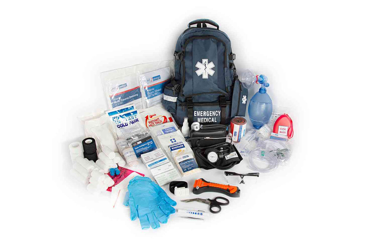 LINE2design Emergency Medical Backpack Trauma First Aid Kit